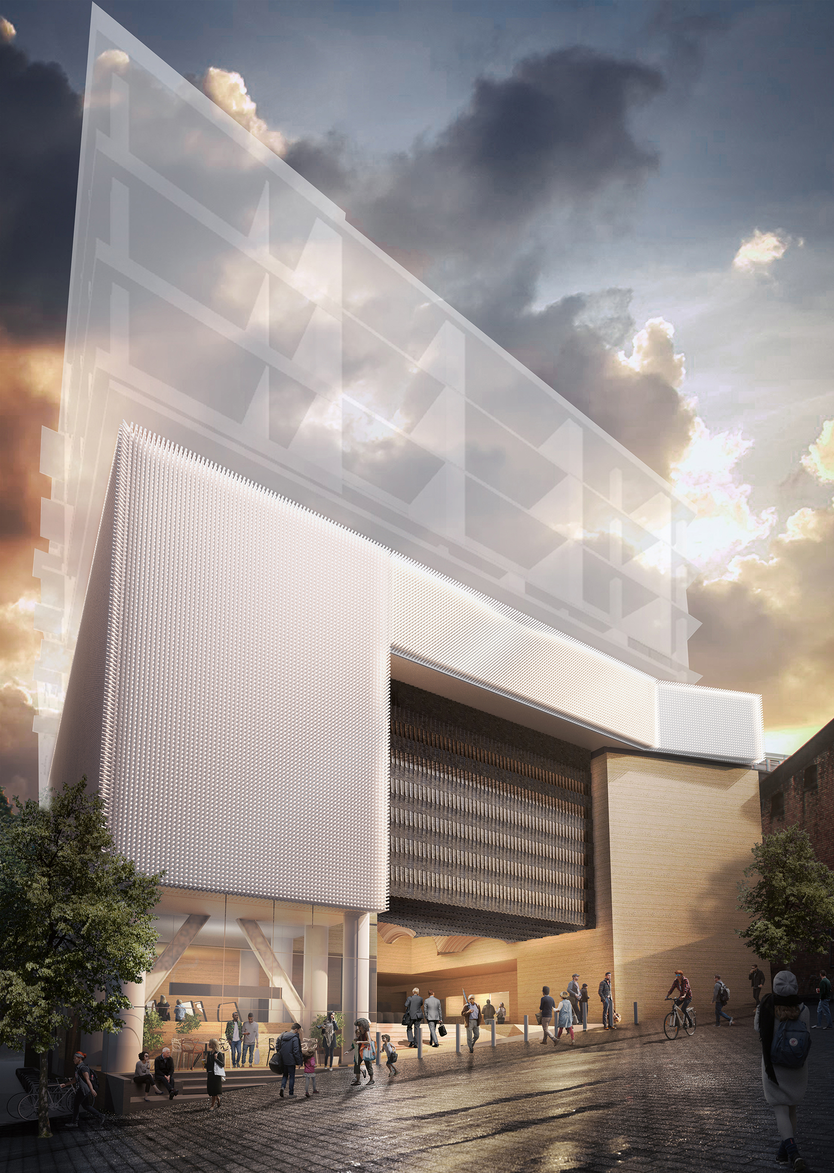 Artist’s impression of the new train station on K Road.