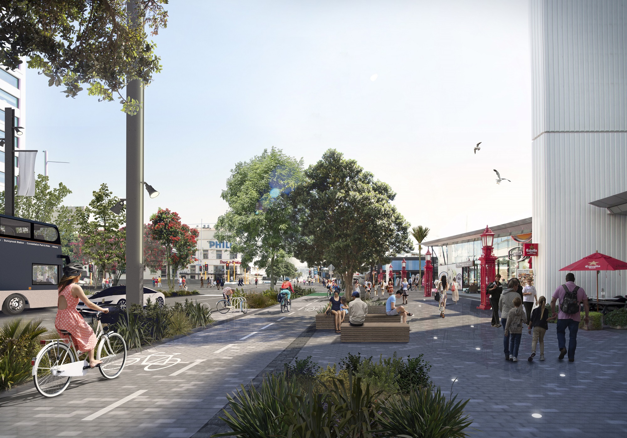 Artist’s impression of the new and improved Quay Street.